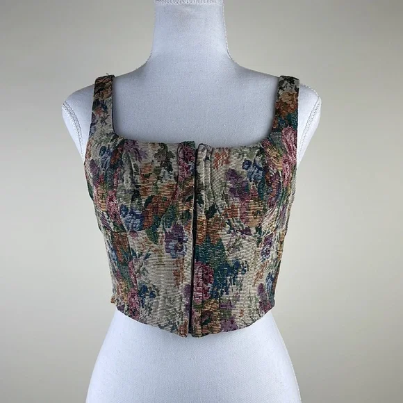 wild fable Tops Nwot Target Wild Fable Floral Corset Top
